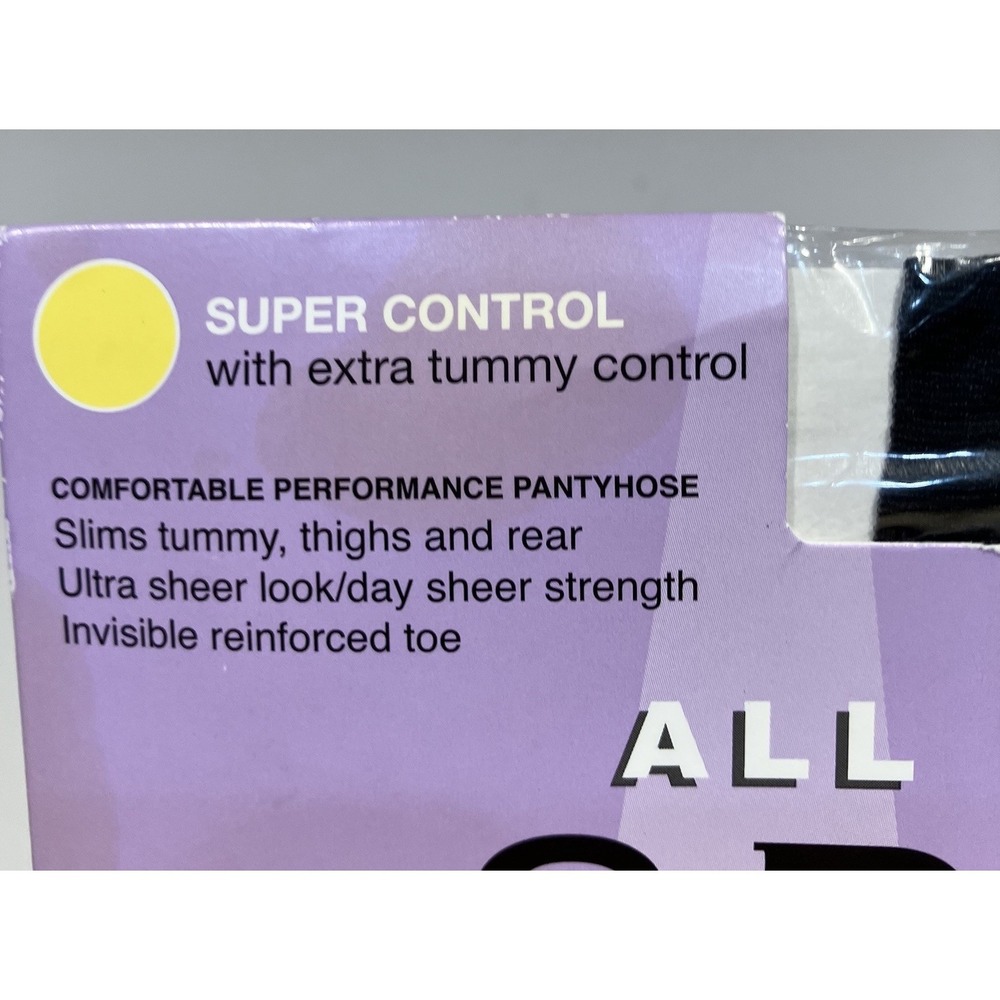 Spanx All The Way Full Length Black Hose Sara Blakely New Size C Super Control - Picture 4 of 12